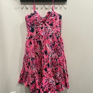 Lilly Pulitzer Pink and Navy Dress